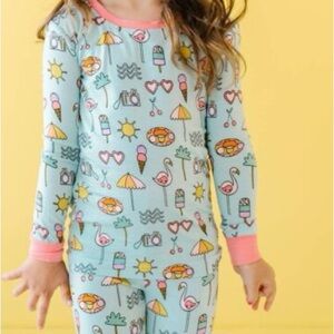 LITTLE SLEEPIES POOL PARTY SHORT SLEEVE/SHORT SET